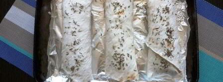 сосиска в лаваше с сыром и огурчиком. Шаг 6