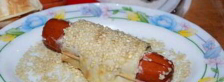 сосиски в лаваше с сыром. Шаг 2