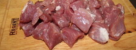 свиная вырезка с овощами в лаваше. Шаг 2