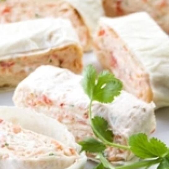 Рецепт закуска из лаваша с сыром фета