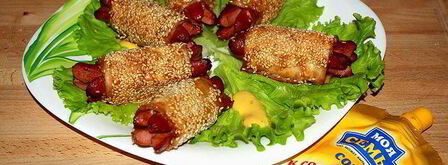 закусочные сосиски в лаваше. Шаг 6