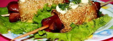 закусочные сосиски в лаваше. Шаг 8