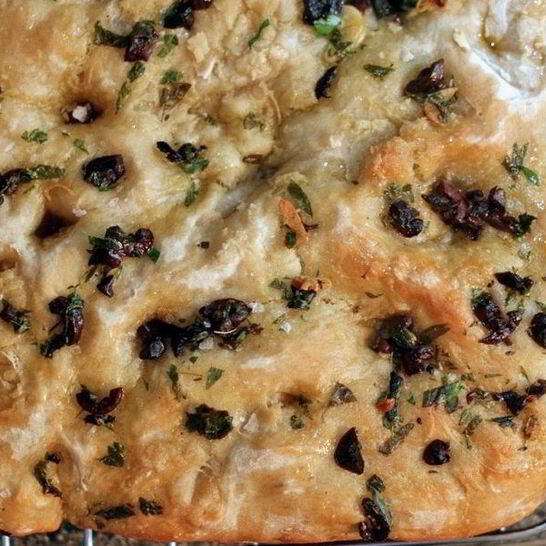 Рецепт фокачча с оливками