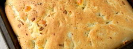 фокачча с жареным луком и сыром. Шаг 12