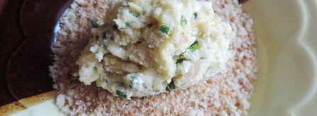 картофельно-творожные лепешки с зеленью. Шаг 3