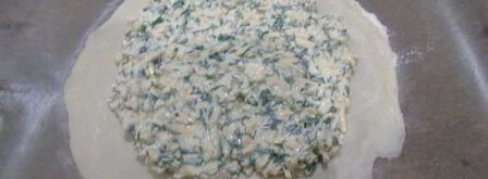 лепешка с сыром и зеленью. Шаг 8