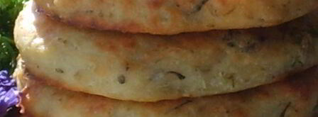 лепешки картофельно-творожные с тмином и травами. Шаг 5