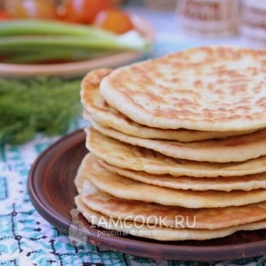 Рецепт лепешки на кислом молоке на сковороде