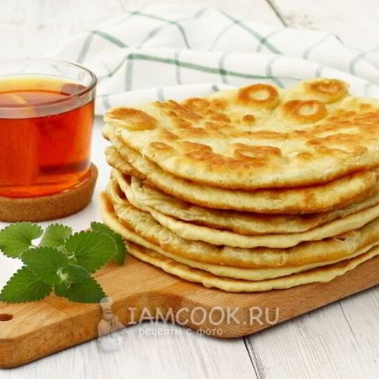 Рецепт лепешки на сметане на сковороде