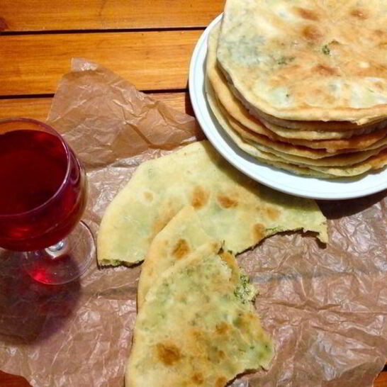 Рецепт лепешки на сметанном тесте