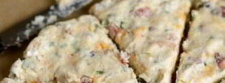 лепешки с беконом, луком и сыром. Шаг 5