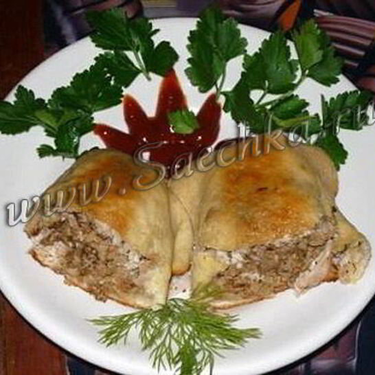 Рецепт лепешки с курицей