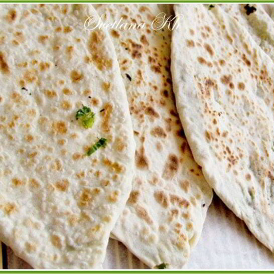 Рецепт лепешки с зеленью по-кавказски