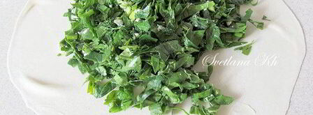 лепешки с зеленью по-кавказски. Шаг 5