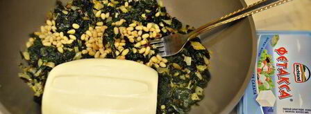 пита с сыром и шпинатом. Шаг 4