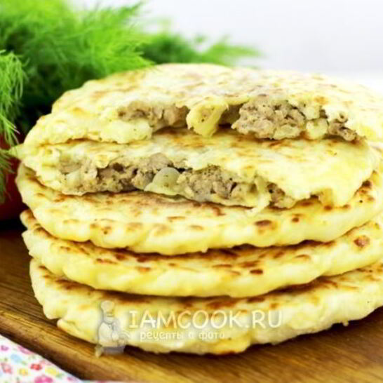 Рецепт сырные лепешки за 15 минут