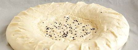 узбекская лепешка на кефире в духовке. Шаг 8