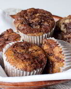 Банановые маффины с нутеллой