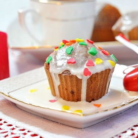 Рецепт лимонные маффины на кефире