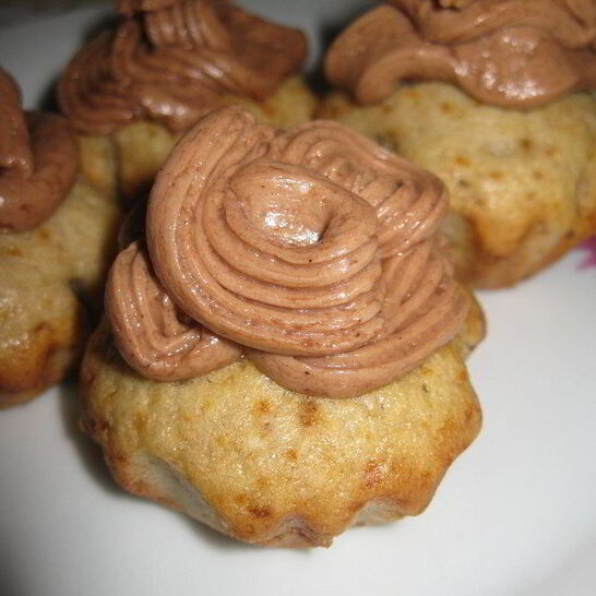 Рецепт маффины банановые с кофейным кремом