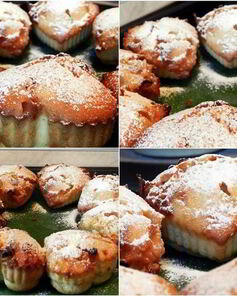 Маффины с белым шоколадом и виноградом