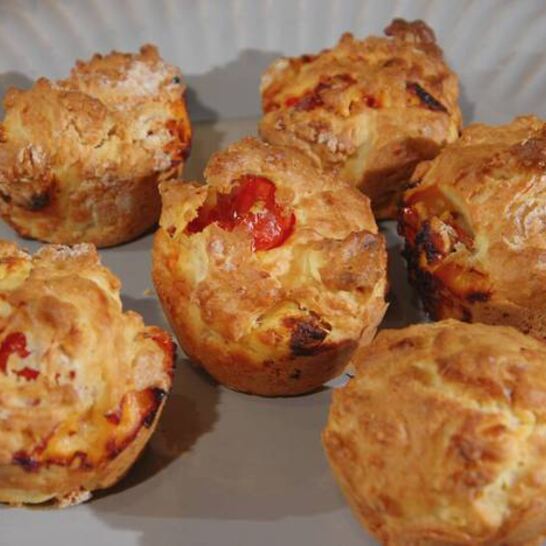Рецепт маффины с брынзой и помидорами