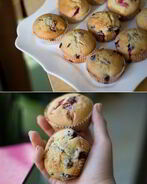 Маффины с голубикой