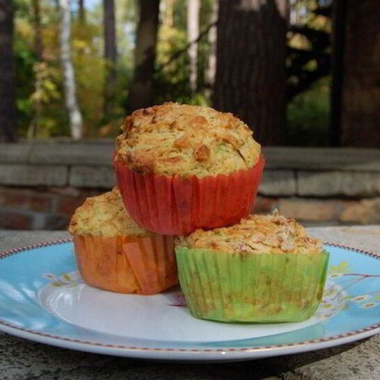 Рецепт маффины с кабачком, кардамоном и лаймом