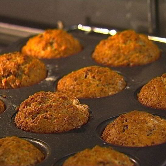 Рецепт маффины с шоколадом и грецкими орехами