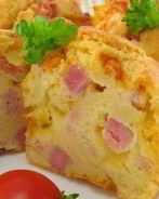 Маффины с сыром и ветчиной