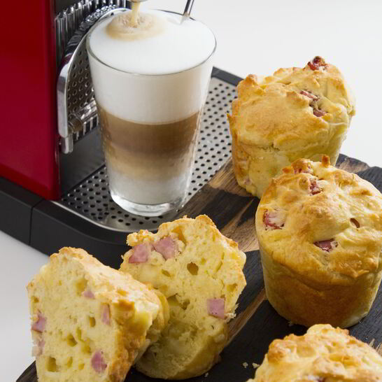 Рецепт маффины с ветчиной и сыром