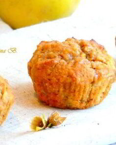 Маффины с яблоком из цельнозерновой муки