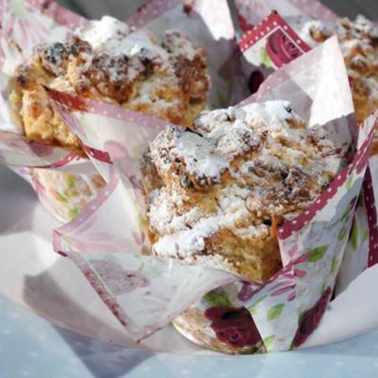 Рецепт марципановые маффины с курагой