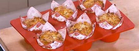 марципановые маффины с курагой. Шаг 10