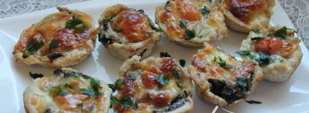 мясные маффины из куриного филе, грибов и сыра моцарелла. Шаг 6