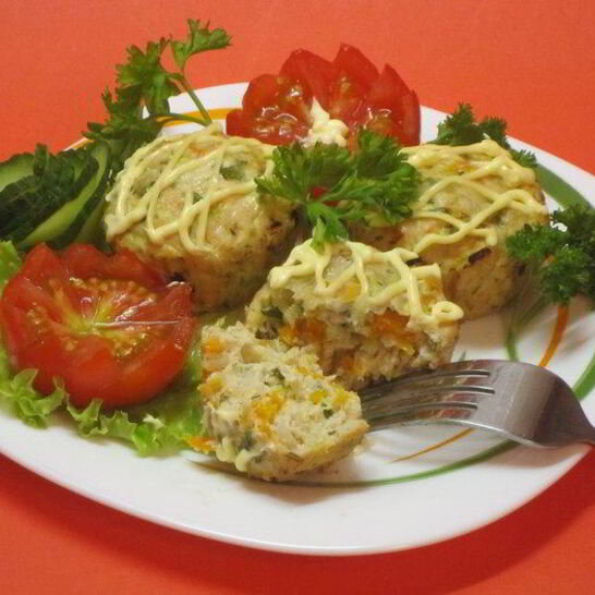 Рецепт мясные маффины