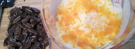 шоколадные маффины под сливочной шапочкой. Шаг 3