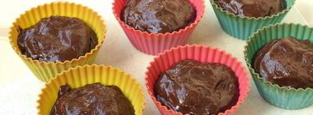 шоколадные маффины с малиной. Шаг 6