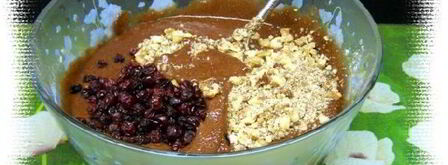 шоколадные маффины с орехами и клюквой. Шаг 5