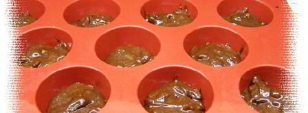 шоколадные маффины с орехами и клюквой. Шаг 6