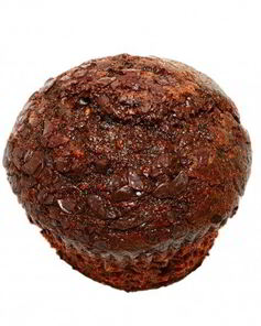 Шоколадные маффины с шерри в лимонной глазури