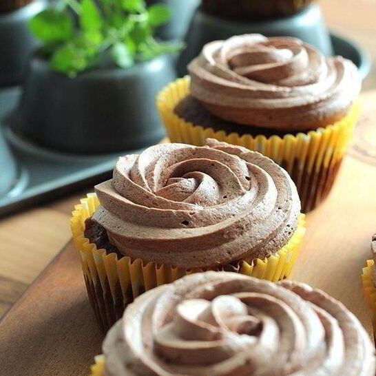 Рецепт шоколадные маффины с шоколадной шапочкой