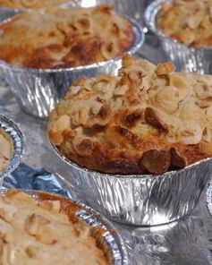 Яблочные маффины на кефире с орехами и отрубями