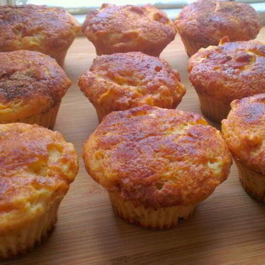 Рецепт яблочные маффины с корицей