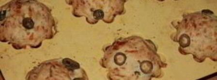 закусочные маффины с оливками и сулугуни. Шаг 4