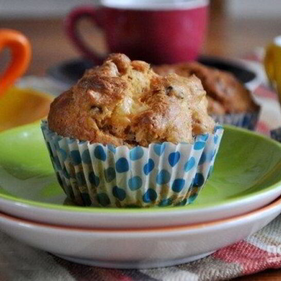 Рецепт закусочные маффины с ветчиной и сыром