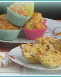 Закусочные маффины с ветчиной