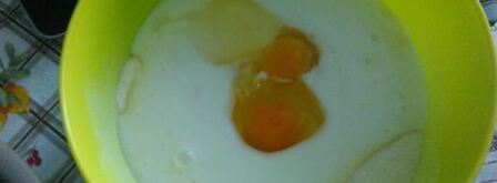 манник с вишней. Шаг 3