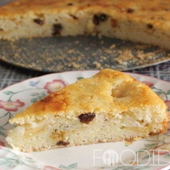 Рецепт манник с яблоками