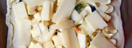 мини-выпечка с овощами и маринованным сыром. Шаг 3